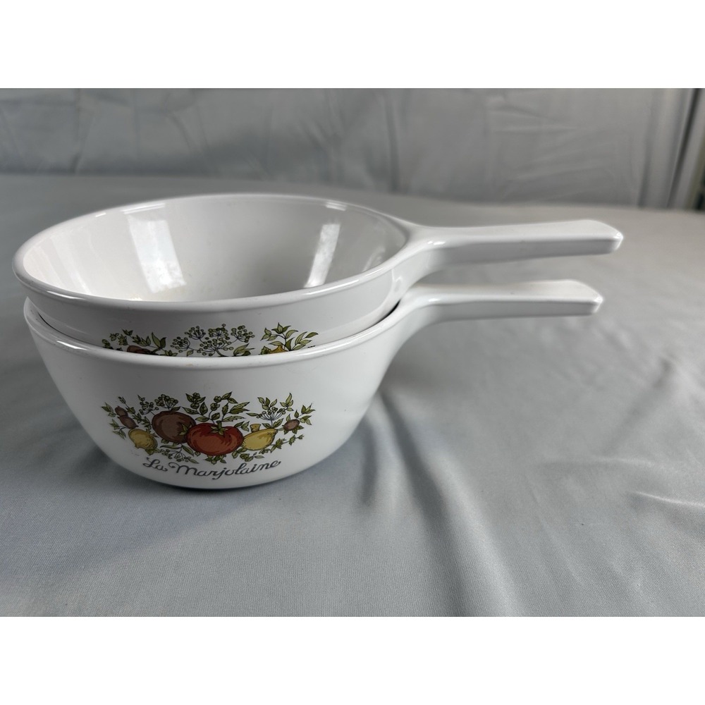 Vintage CorningWare Skillet Sauce Pan Set 2 Sizes Spice of Life USA